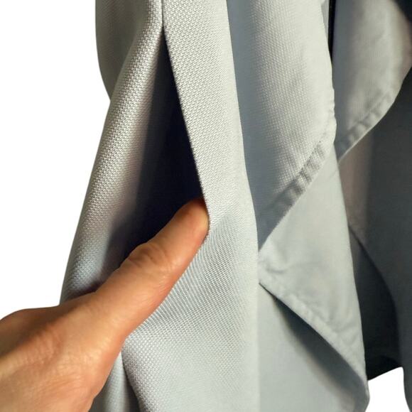 Club Monaco Salyie 100% Silk Draped Vest Women’s Medium Ash Blue - Picture 4 of 8